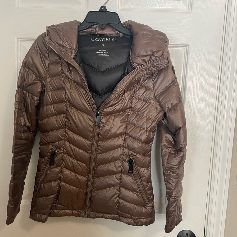 Calvin Klein Women's Chocolate Puffer Jacket